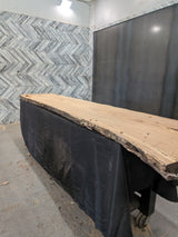 White Oak Live Edge Wood Slab #B938 138" x 28" - 35" x 2.9"
