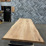 (Pre-Built) White Oak Live Edge Tabletop #PB069 107" x 40" - 43" x 2.0"