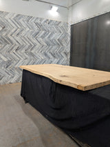 (Pre-Built) White Oak Live-Edge Tabletop #PB112 96" x 48" x 2.3"