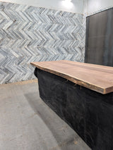 (Pre-Built) Walnut Live Edge Tabletop #PB145 92" x 43" - 44" x 2.5"
