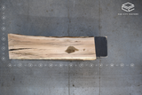 Red Oak Live Edge Wood Slab #D757 97" x 23" - 29" x 4.5"