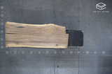 White Oak Live Edge Wood Slab #D796 91" x 31" - 38" x 2.8"