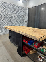 White Oak Live Edge Wood Slab #C846 88" x 41" - 45" x 2.8"