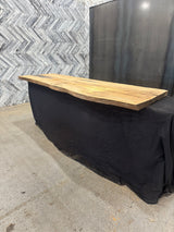 White Oak Live Edge Wood Slab #C820 103" x 30" - 34" x 2.4"
