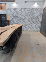 Red Oak Live Edge Wood Slab #A911 170" x 30" - 44" x 2.3"