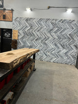 Red Oak Live Edge Wood Slab #D757 97" x 23" - 29" x 4.5"