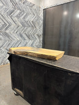 White Oak Live Edge Wood Slab #G889 39" x 17" - 22" x 2.1"