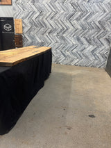 White Oak Live Edge Wood Slab #C820 103" x 30" - 34" x 2.4"