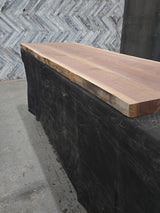(Pre-Built) Walnut Live Edge Tabletop #PB146 92" x 28" - 31" x 2.2"