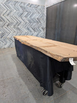 White Oak Live Edge Wood Slab #A897 133" x 25" - 40" x 2.0"