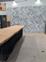 White Oak Live Edge Wood Slab #A901 130" x 33" - 37" x 2.5"