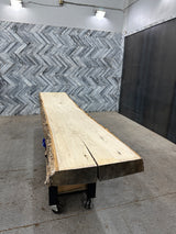 Poplar Live Edge Wood Slab #A729 142" x 20" - 26" x 4.2"