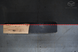 White Oak Live Edge Wood Slab #G881 52" x 18" - 21" x 4.4"