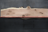 Red Oak Live Edge Wood Slab #A963 203" x 27" - 44" x 2.9"