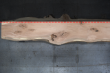Red Oak Live Edge Wood Slab #A963 203" x 27" - 44" x 2.9"