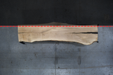 White Oak Live Edge Wood Slab #B960 111" x 23" - 26" x 2.3"