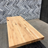 (Pre-Built) Rustic Oak Butcher Block Tabletop #PB036 72" x 27" x 2.4"