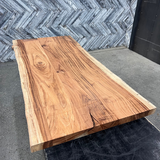(Pre-Built) Brazilian Cherry Live Edge Tabletop #PB039 42" x 39" x 1.8"