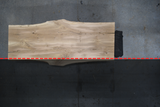 (Pre-Built) White Oak Live Edge Tabletop #PB135 108" x 36" - 46" x 2.1"