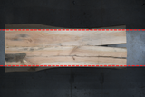 (Pre-Built) Sycamore Live Edge Tabletop #PB142 136" 41"-54" x 2.6"