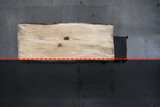 (Pre-Built) Soft Maple Live Edge Tabletop #PB160 97" 35"-37" x 1.8"