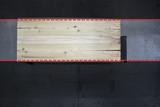 (Pre-Built) Poplar Live Edge Tabletop #PB163 105" x 43" - 45" x 2.0"