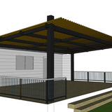 Aluminum Slatted Pergola