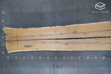 White Oak Live Edge Wood Slab #A785 151" x 33" - 40" x 3.6"