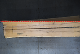 White Oak Live Edge Wood Slab #A785 151" x 33" - 40" x 3.6"