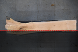 White Oak Live Edge Wood Slab #E791 143" x 20" - 35" x 3.5"