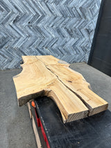 Cypress Live Edge Wood Slab #D501 57" x 15" - 33" x 3.6"