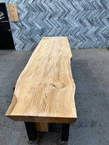 Deodar Cedar Live Edge Wood Slab #B594 123" x 20" - 30" x 2.8"