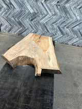 Hickory Live Edge Wood Slab #G500 35" x 18" - 27" x 2.8"