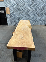 Deodar Cedar Live Edge Wood Slab #B592 123" x 23" - 30" x 2.6"
