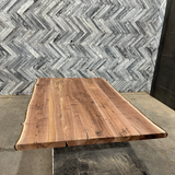 (Pre-Built) Walnut Live Edge Tabletop #PB009 71" x 45" - 46" x 2"