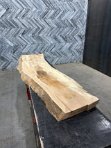 Copper Beech Live Edge Wood Slab #BPD583 99" x 18" - 27" x 2.7"