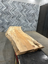 Copper Beech Live Edge Wood Slab #BPD582 92" x 27" - 32" x 2.7"