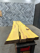 Osage Orange Live Edge Wood Slab #A547 109" x 25" - 38" x 3.7"