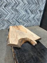 Hickory Live Edge Wood Slab #G500 35" x 18" - 27" x 2.8"