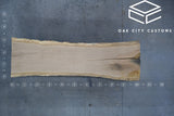 White Oak Live Edge Wood Slab #A151 119" x 30" - 38" x 2.6"