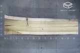 Poplar Live Edge Wood Slab #A348 149" x 31" - 41" x 4.1"