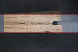 White Oak Live Edge Wood Slab #A388 121" x 38" - 47" x 2.3"