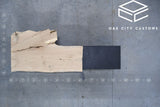White Oak Live Edge Wood Slab #C033 73" x 25" - 43" x 2.4"