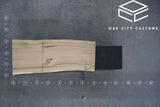 White Oak Live Edge Wood Slab #D114 84" x 29" - 36" x 2.6"