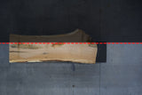 White Oak Live Edge Wood Slab #D118 98" x 22" - 36" x 2.8"