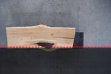 White Oak Live Edge Wood Slab #D312 98" x 28" - 37" x 2.4"