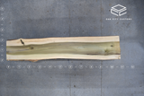 Poplar Live Edge Wood Slab #B361 126" x 22" - 25" x 4.4"