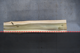 Poplar Live Edge Wood Slab #B361 126" x 22" - 25" x 4.4"