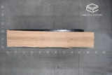 Red Oak Live Edge Wood Slab #A372 124" x 21" - 25" x 4.3"