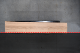 Red Oak Live Edge Wood Slab #A372 124" x 21" - 25" x 4.3"